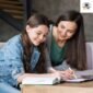 mom doing homework with daughter 85x85